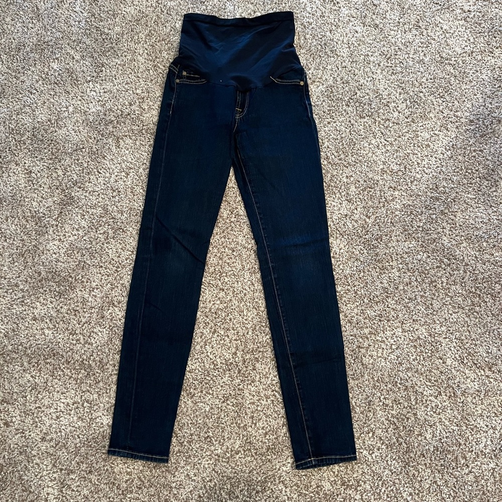 7 For All Mankind Maternity Skinny Jeans, Size 28
